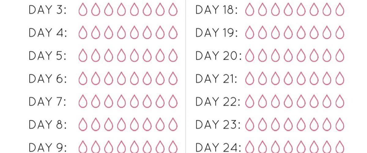 30 Day Water Challenge Vegactive Life